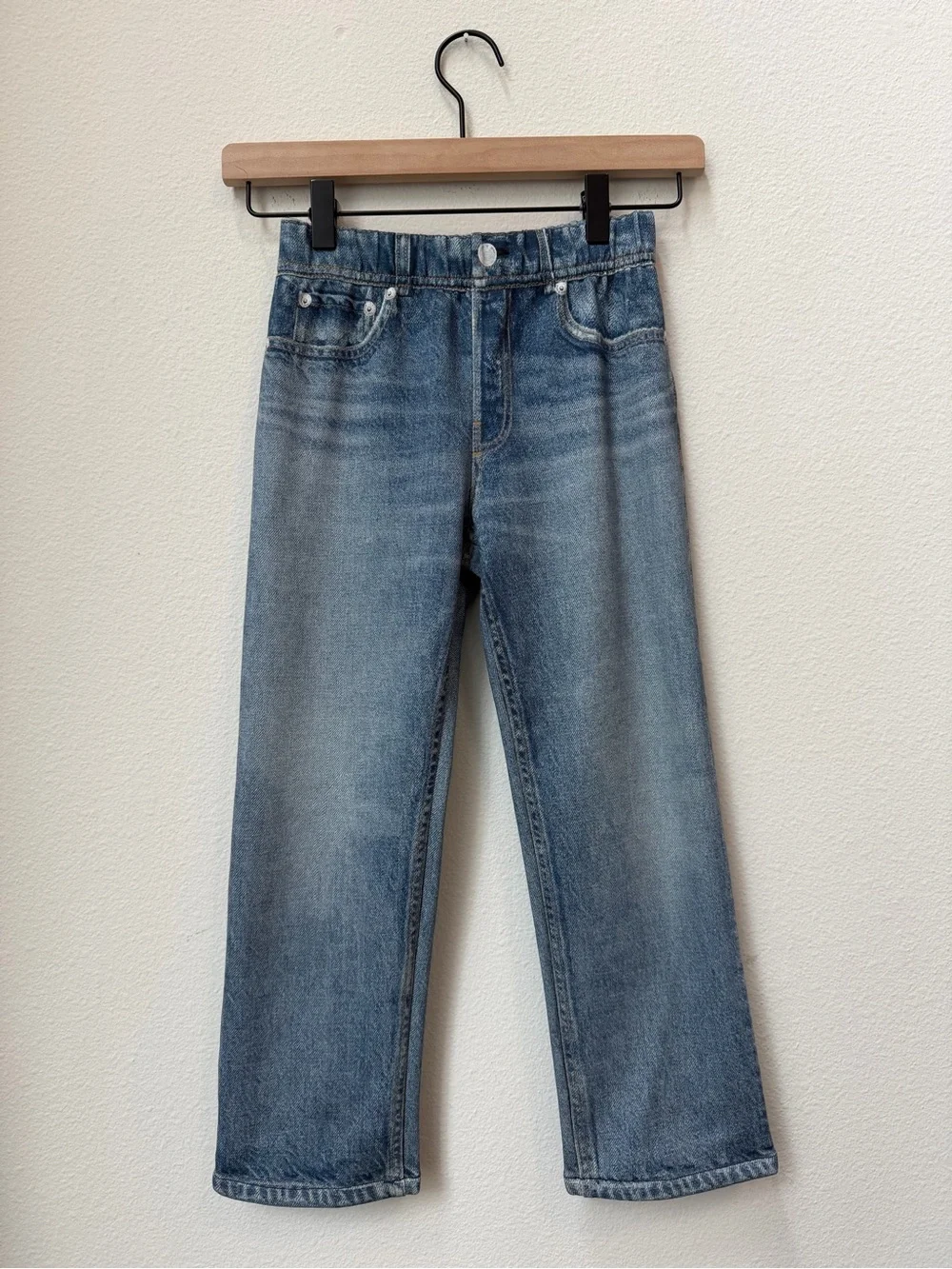 NWT Rag & Bone Mini rb Miramar Wide Leg Pants in Raily Kids Size 5/6Y